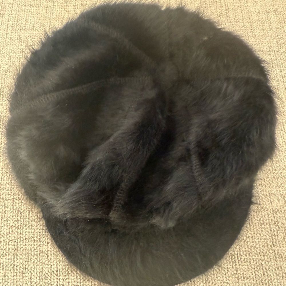 Luxurious Black Faux Fur Hat